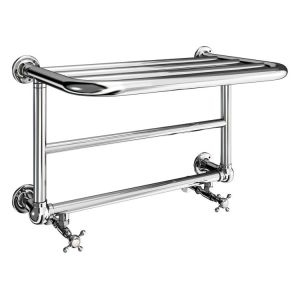 Burlington Strand Chrome Traditional Towel Rail 404 x 642mm