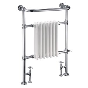 Burlington Trafalgar Chrome Traditional Towel Radiator 950 x 642mm