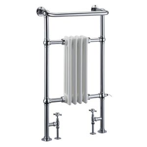 Burlington Bloomsbury Chrome Traditional Towel Radiator 950 x 500mm