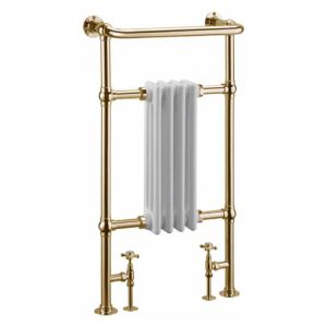 Burlington Bloomsbury Gold Traditional Towel Radiator 950 x 500mm