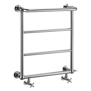 Burlington Cleaver Chrome Traditional Towel Rail 720 x 642mm
