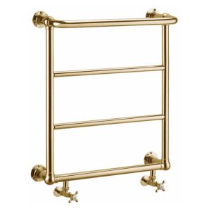 Burlington Cleaver Gold Traditional Towel Rail 720 x 642mm