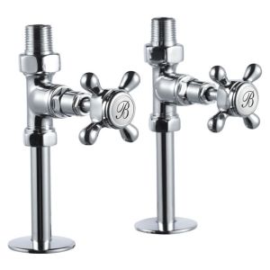 Burlington Chrome Straight Manual Radiator Valves