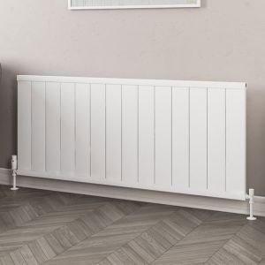 Eastbrook Kingswood Matt White Aluminium Designer Radiator 600 x 1410mm