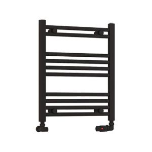 Eastbrook Wendover Matt Black Towel Rail 600 x 500mm