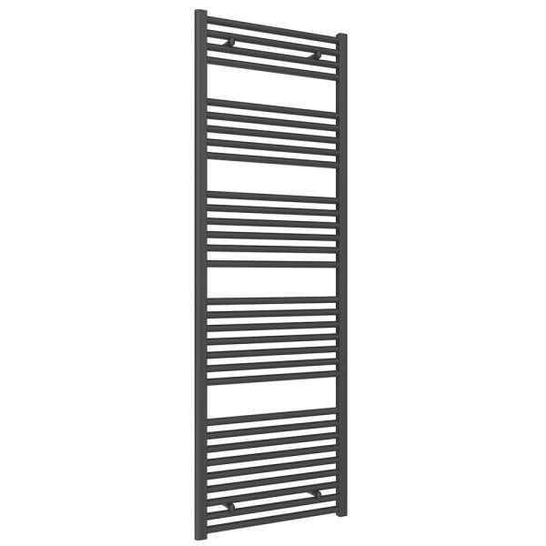 Reina Diva Anthracite Towel Rail 1800 x 600mm