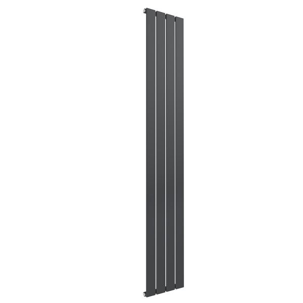 Reina Flat Anthracite Single Panel Designer Radiator 1600 x 292mm