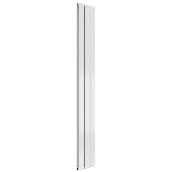 Reina Flat White Double Panel Designer Radiator 1600 x 218mm