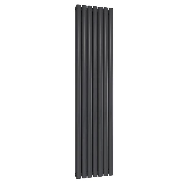 Reina Neva Anthracite Double Panel Designer Radiator 1800 x 413mm