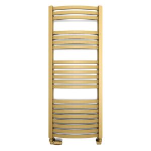 Terma Dexter Brass Curved Towel Rail 1220 x 500mm