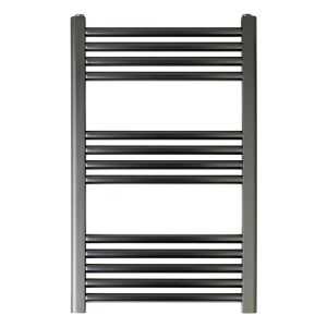 JTP VOS Brushed Black Towel Rail 800 x 500mm