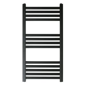 JTP VOS Matt Black Towel Rail 800 x 400mm