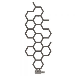 Terma Hex Sparkling Grey Designer Radiator 1200 x 486mm