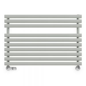 Terma Rolo Towel Salt n Pepper Horizontal Designer Towel Rail 590 x 900mm