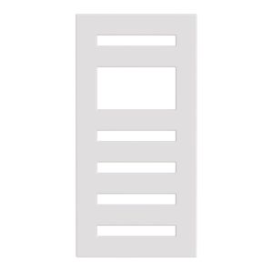 Zehnder Metropolitan Spa White Designer Towel Rail 805 x 400mm